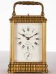 A French gilt brass carriage clock in a rare gadrooned case, Lepine Paris, circa 1880.